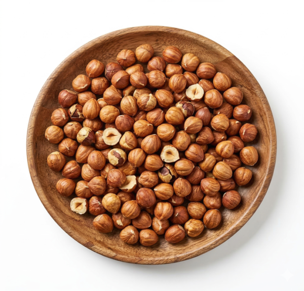 Rostad hasselnötter