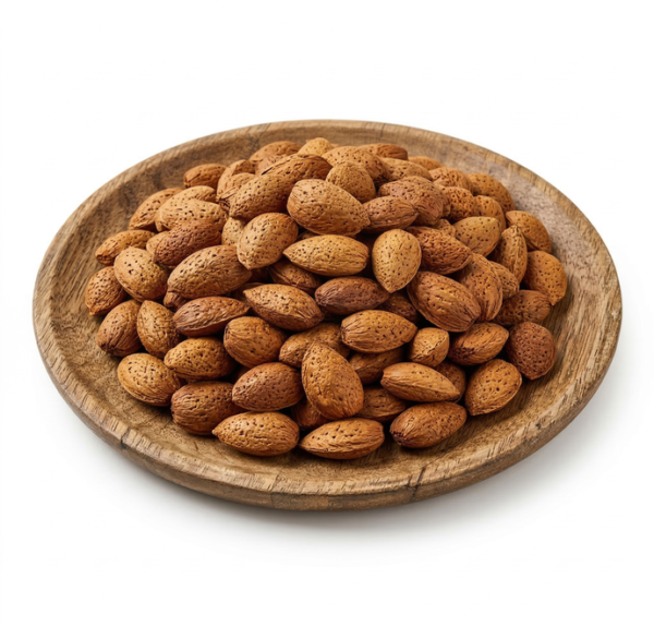 Rostade mandlar med skal